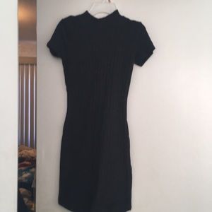 Black sweater bodycon dress